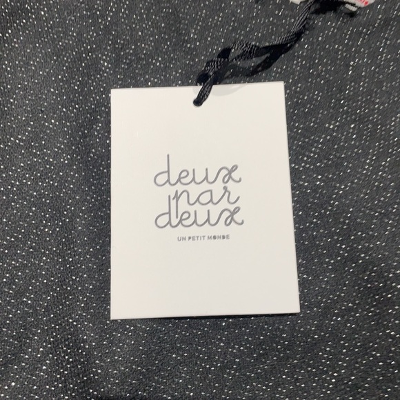 Deux par Deux 5 black shimmer drop waist dress NWT - Picture 2 of 9
